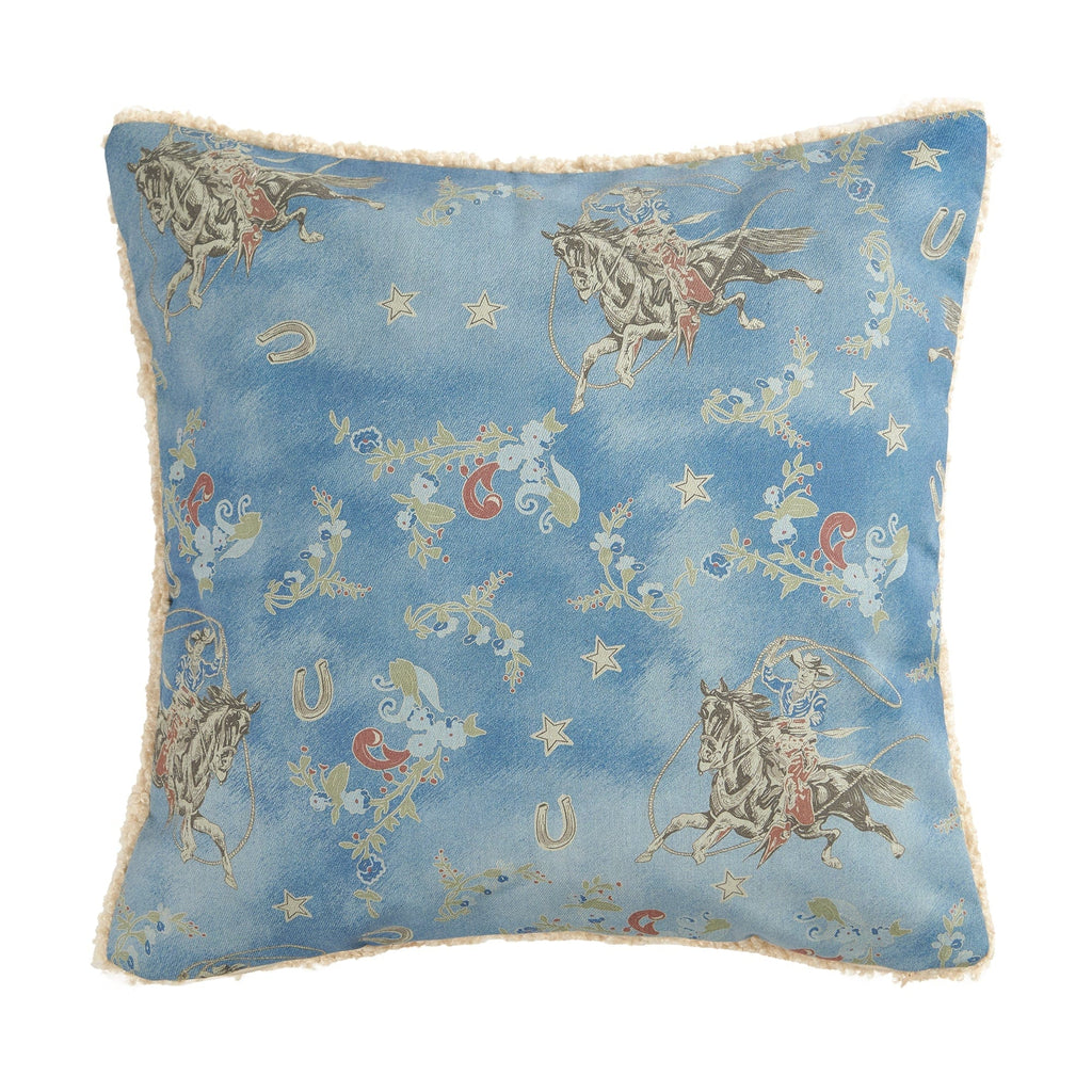 Lee Western Teddy-Backed Pillow, 2 MOQ