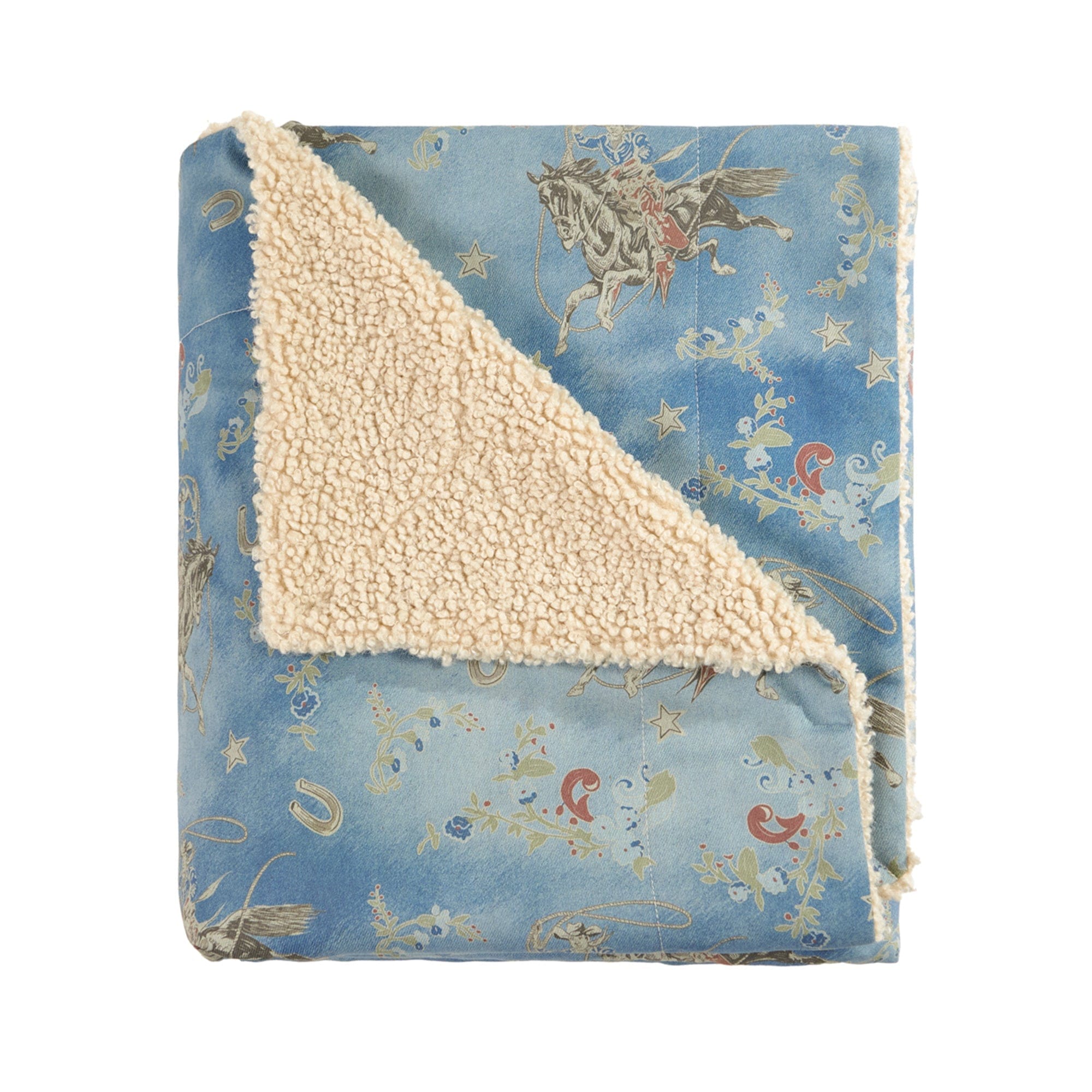 Lee Western Teddy-Backed Throw, 2 MOQ