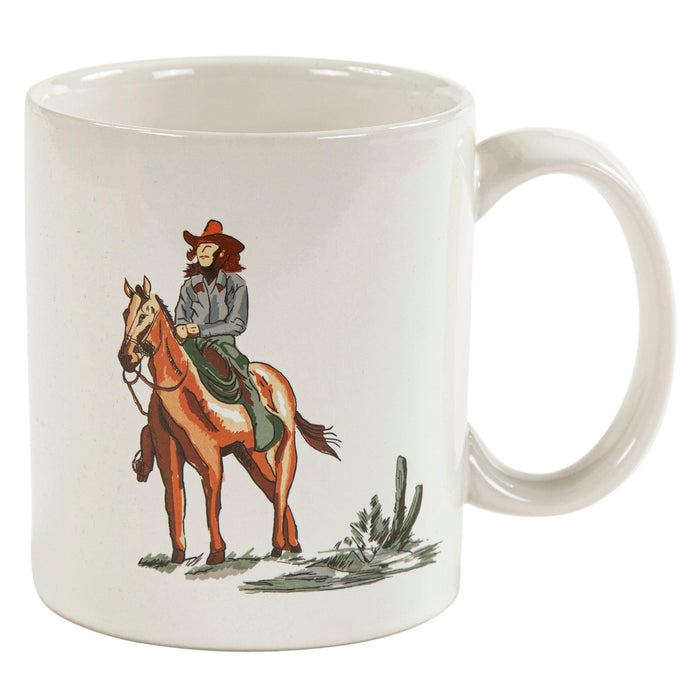 Ranch Life Cowgirl Mugs, Set of 4 Mug