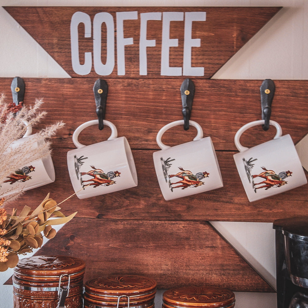 Ranch Life Cowgirl Mugs, Set of 4 Mug