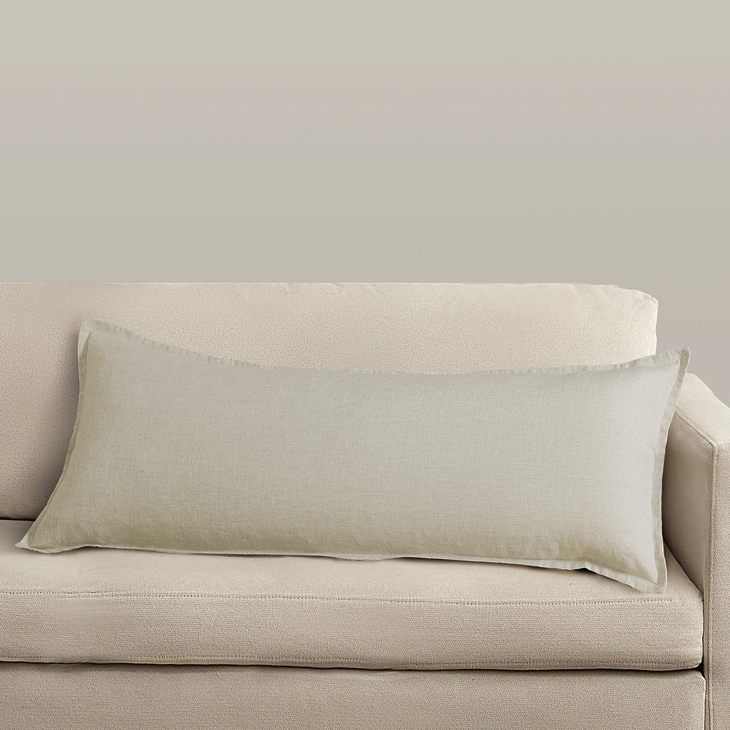 100% French Flax Linen Long Lumbar Pillow Pillow