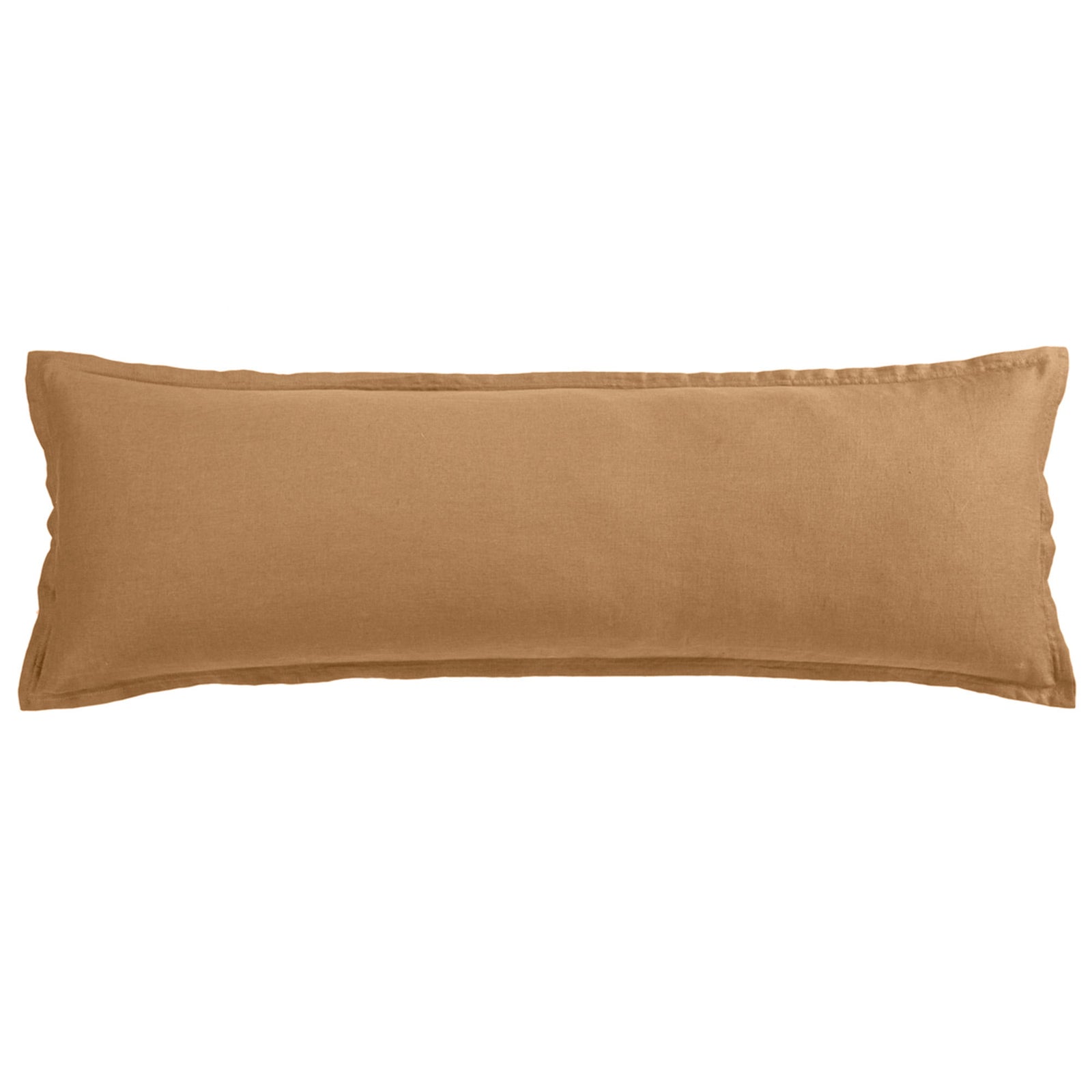 100% European Flax Linen Long Lumbar Pillow Adobe Pillow