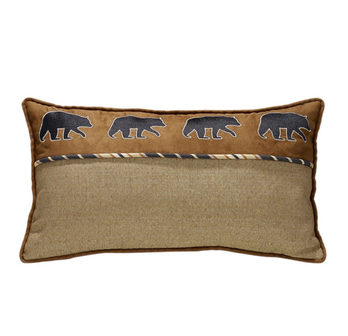 Ashbury Black Bear Lumbar Pillow Pillow