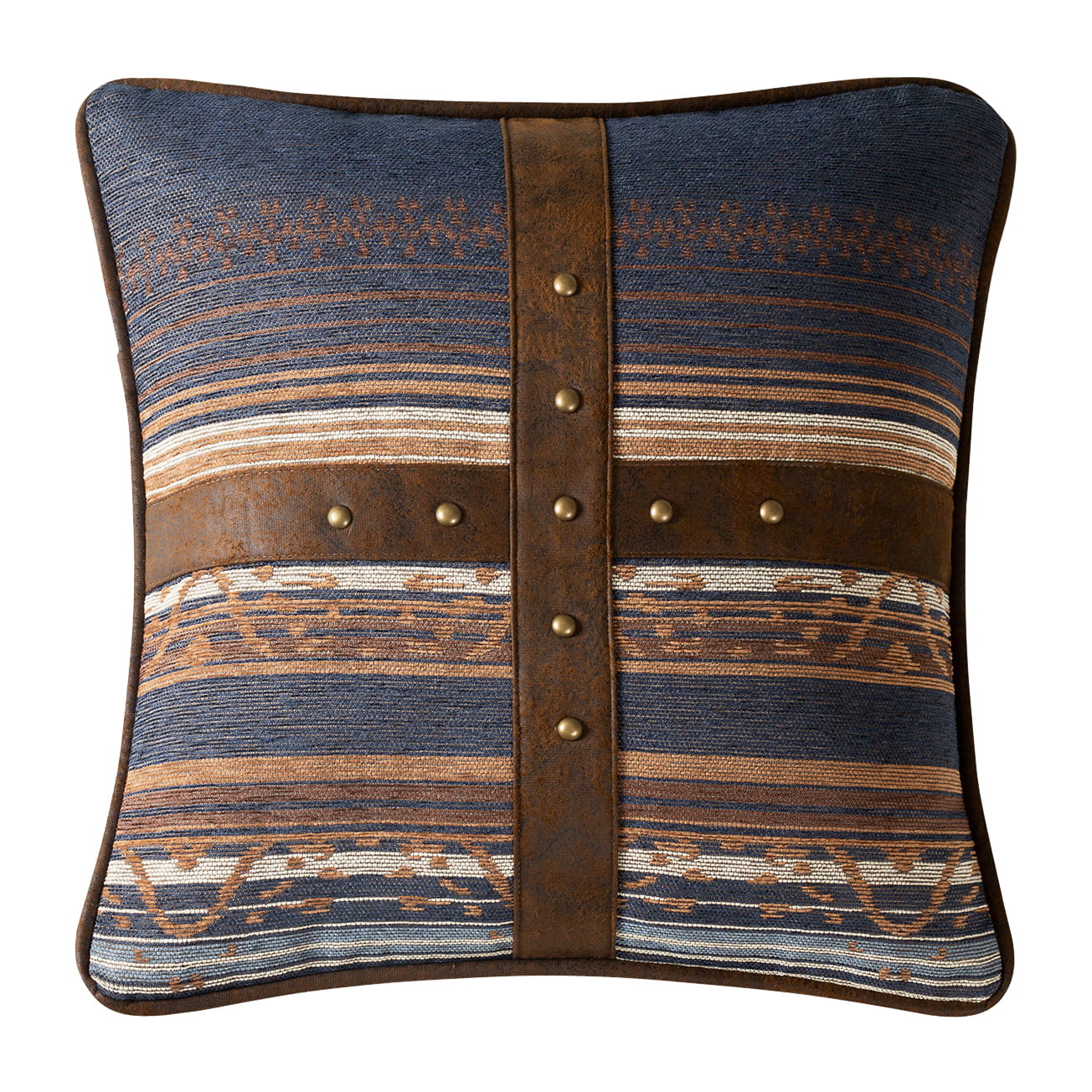 Estes Chenille Pillow Blue Pillow