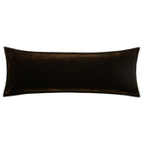 Stella Faux Silk Velvet Long Lumbar Pillow Espresso Pillow