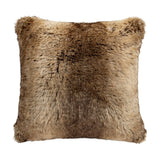 Faux Wolf Fur Oversized Throw Pillow Pillow
