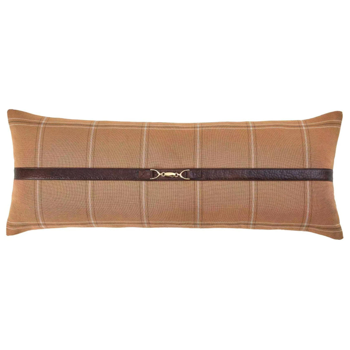 Harrington Heritage Plaid Buckle Detailed Lumbar Pillow Pillow