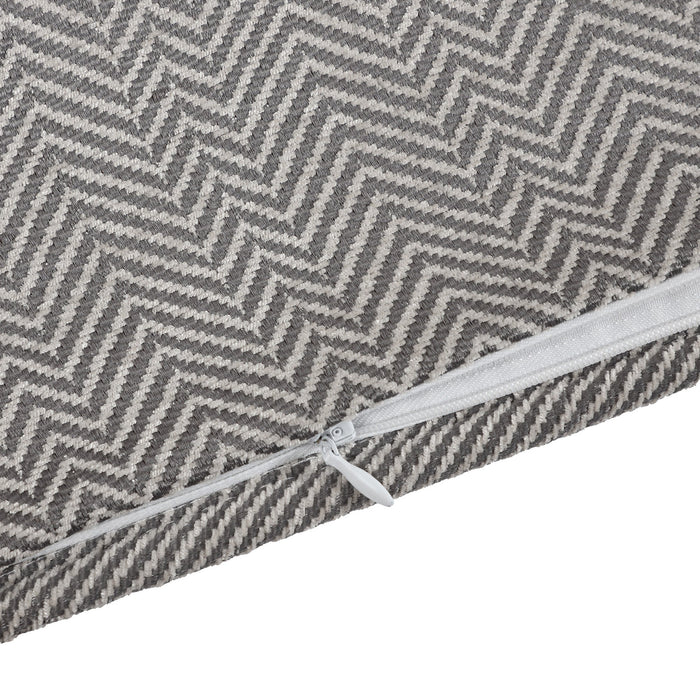 Herringbone Buckle Detailed Lumbar Pillow Pillow