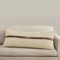 Herringbone Buckle Detailed Lumbar Pillow Pillow