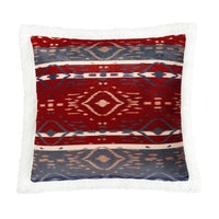 Home on the Range Aztec Campfire Sherpa Pillow Pillow