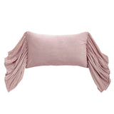 Stella Faux Silk Velvet Long Ruffled Pillow Lilac Pillow