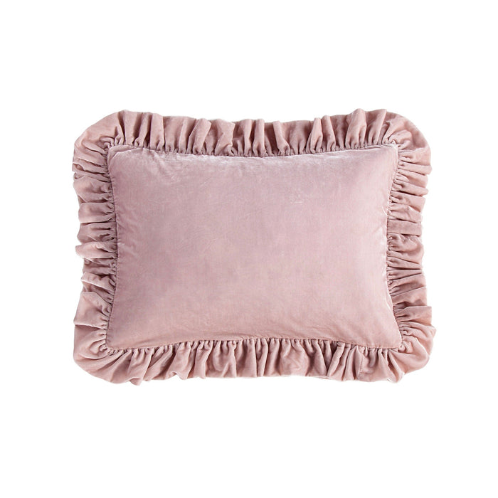 Stella Faux Silk Velvet Oblong Pillow Lilac Pillow
