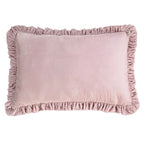 Stella Faux Silk Velvet Ruffled Dutch Euro Pillow Lilac Pillow