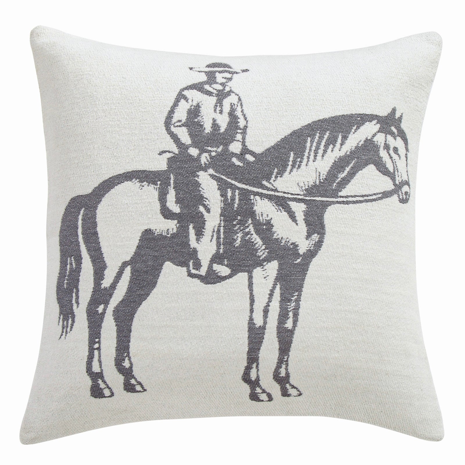 Lone Rider Chenille Jacquard Pillow Pillow
