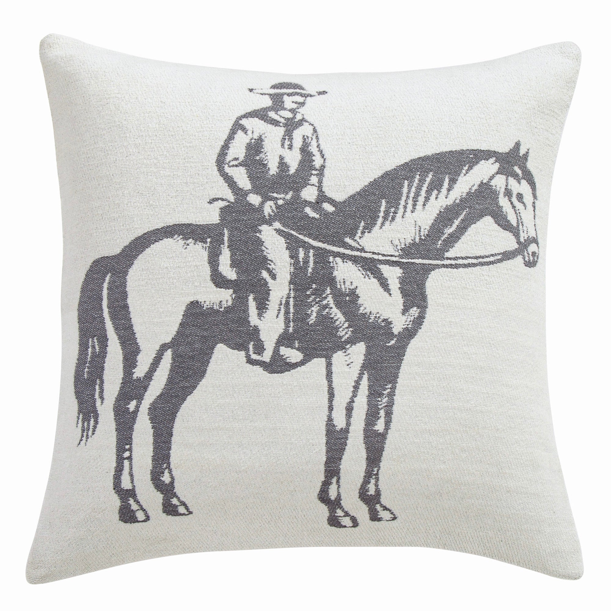 Lone Rider Chenille Jacquard Pillow Pillow