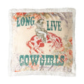 Long Live Cowgirls Campfire Sherpa Pillow Pillow