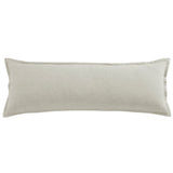 100% European Flax Linen Long Lumbar Pillow Natural Pillow
