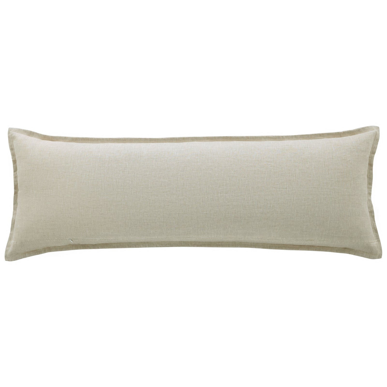 100% French Flax Linen Long Lumbar Pillow Natural Pillow