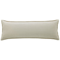 100% French Flax Linen Long Lumbar Pillow Natural Pillow