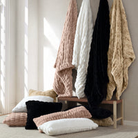 Ruched Rabbit Euro Pillow Pillow