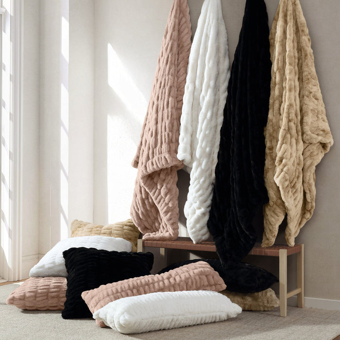 Ruched Rabbit Euro Pillow Pillow