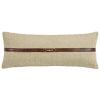 Herringbone Buckle Detailed Lumbar Pillow Sand Pillow