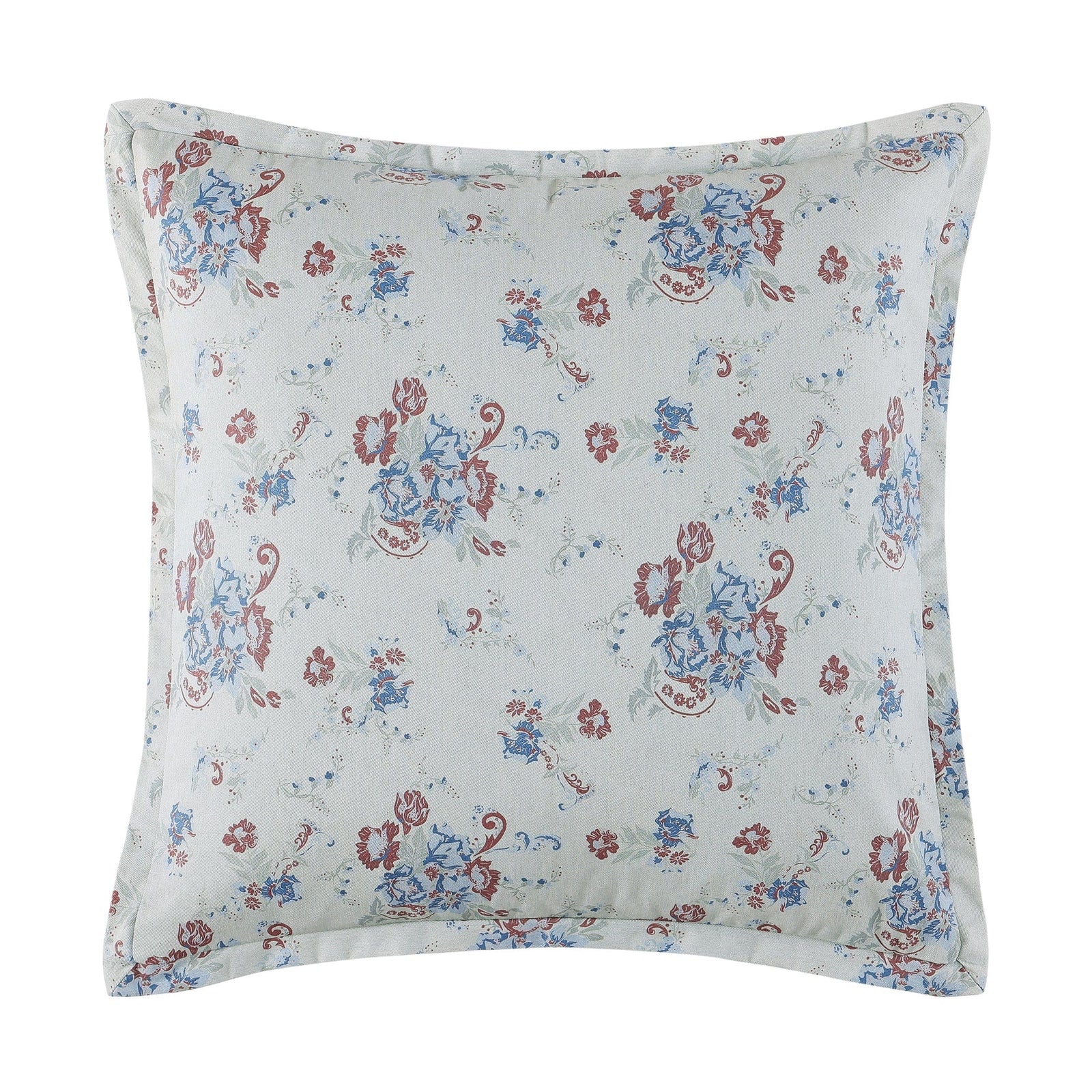 Rosabel Washed Denim Euro Sham Pillow Shams & Euro Shams