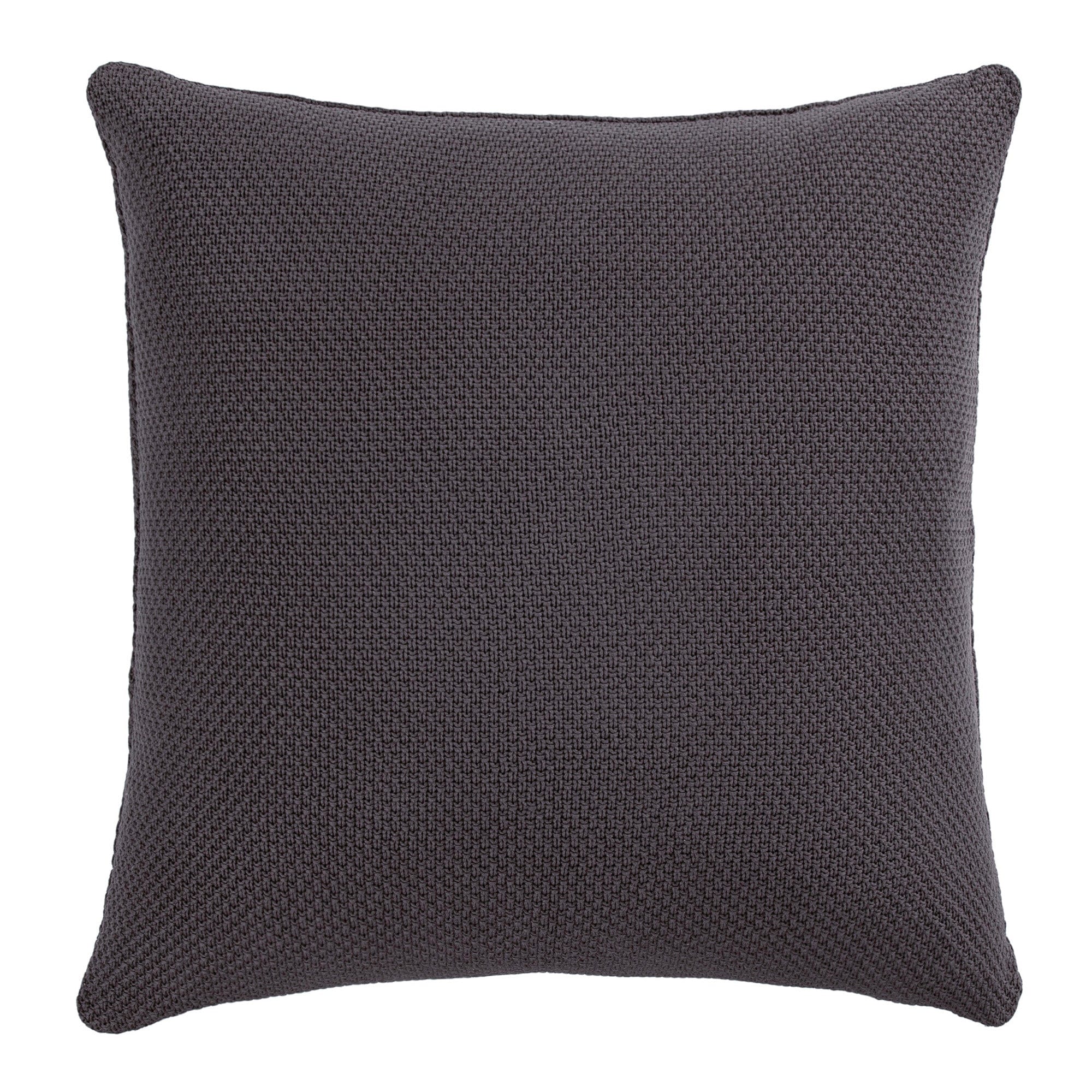 Cotton Knit Euro Pillow Slate Pillow