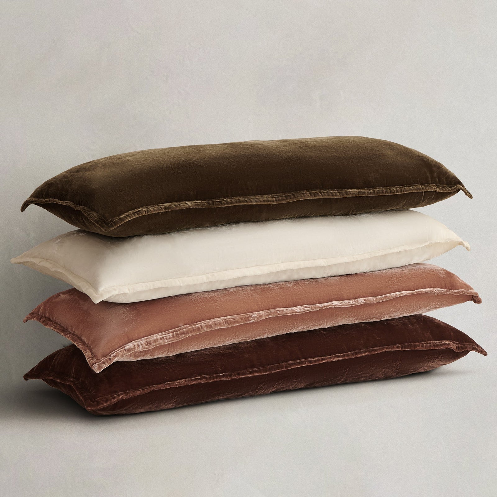 Stella Faux Silk Velvet Long Lumbar Pillow Pillow