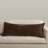 Stella Faux Silk Velvet Long Lumbar Pillow Pillow