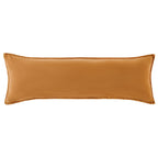 Stonewashed Cotton Canvas Long Lumbar Pillow Terracotta Pillow