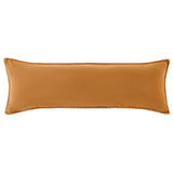 Stonewashed Cotton Canvas Long Lumbar Pillow Terracotta Pillow