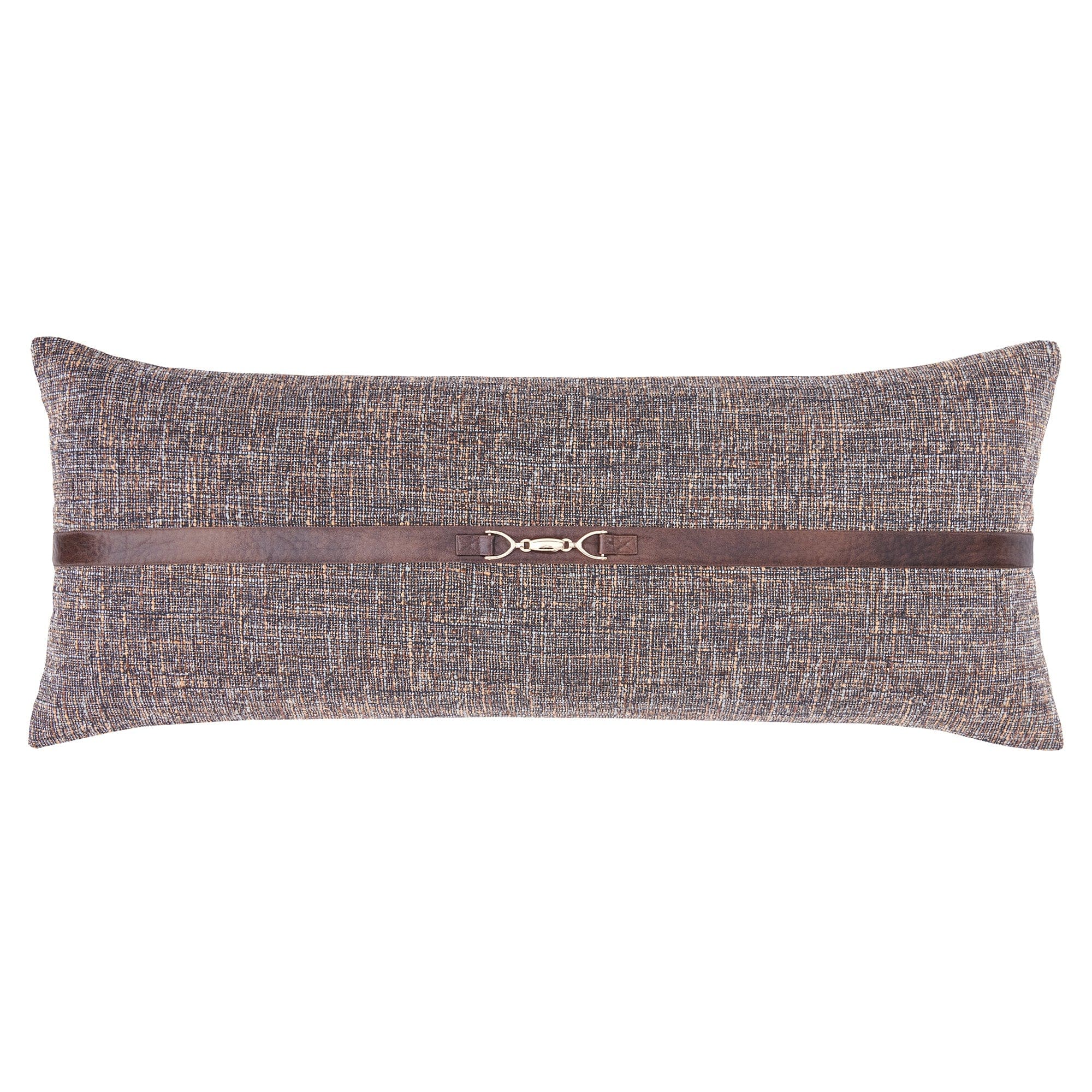 Tweed Buckle Detailed Lumbar Pillow Pillow