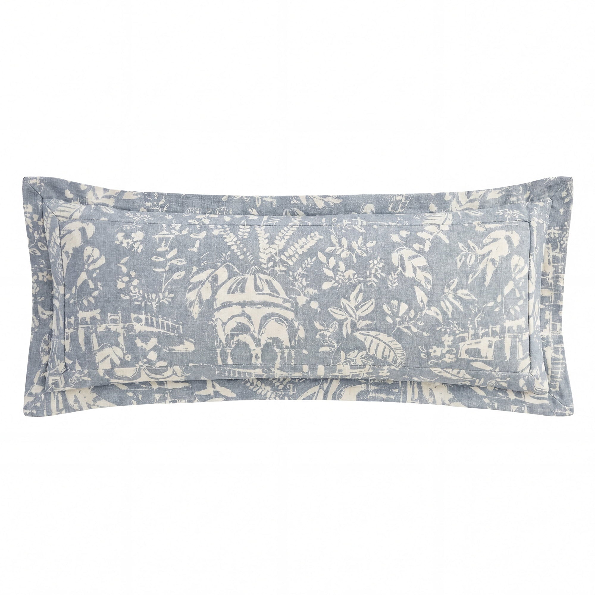 Genoa Lumbar Pillow Vintage Blue Pillow