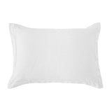 Washed Linen Tailored Dutch Euro Pillow White Pillow