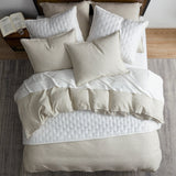 100% French Flax Linen Duvet Cover Set Queen / Natural