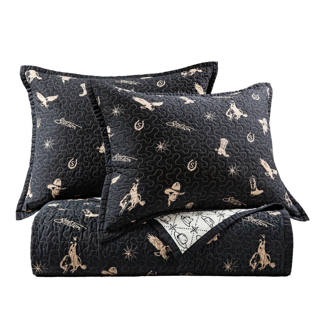 Conversation Reversible Quilt Set Quilt