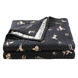 Conversation Reversible Quilt Set Quilt