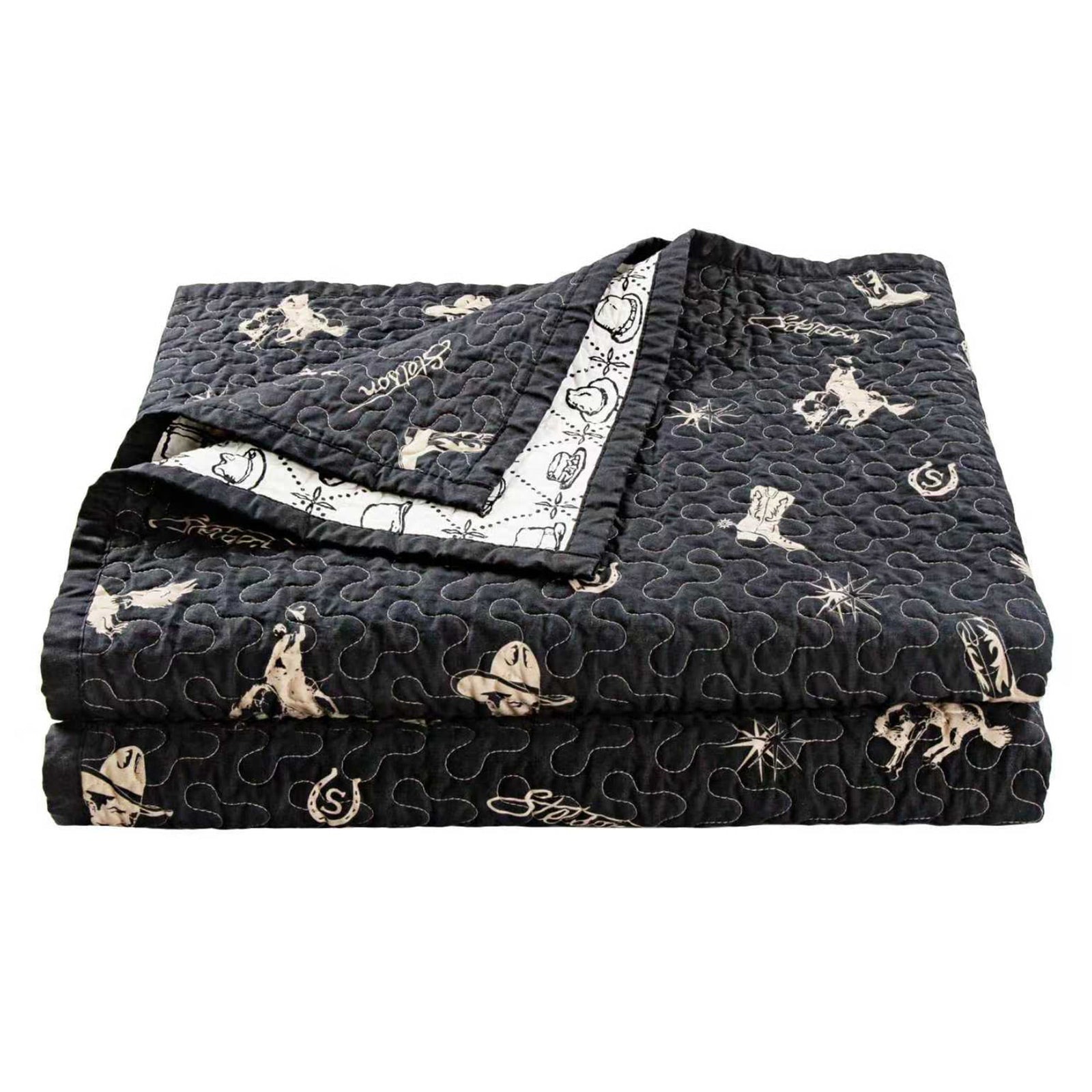 Conversation Reversible Quilt Set Quilt