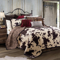 Elsa Cowhide Reversible Quilt Set Quilt