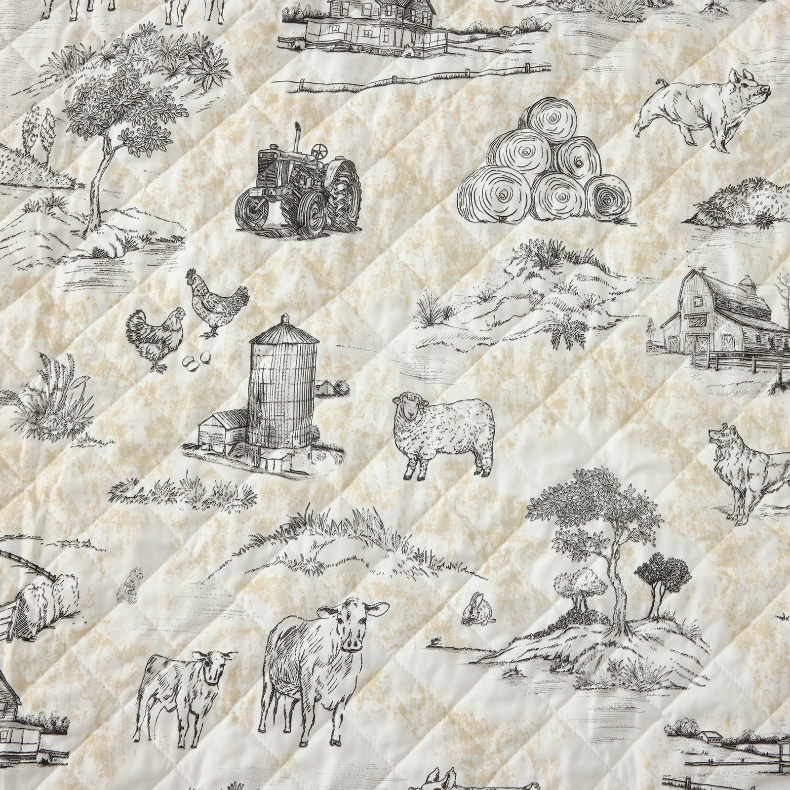 Farm Life Reversible Quilt Set Quilt