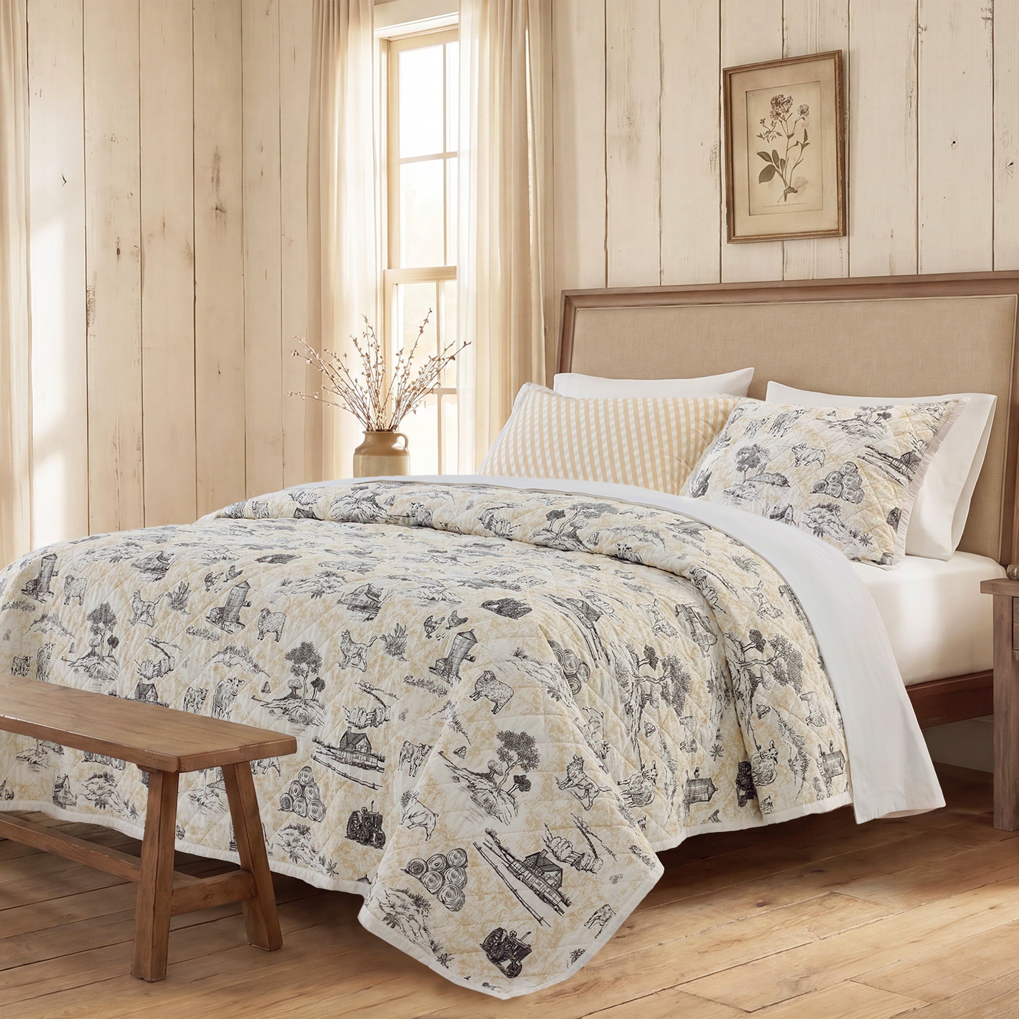 Farm Life Reversible Quilt Set Quilt