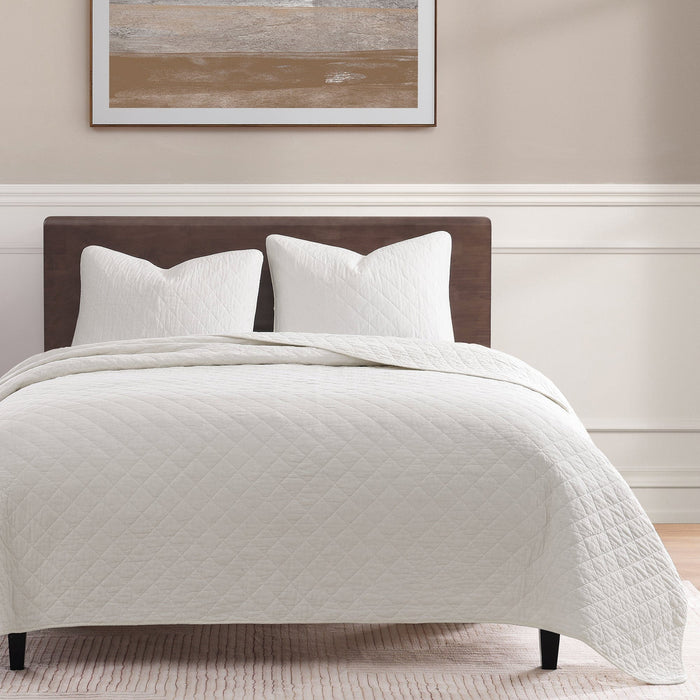 Cotton Comfort Quilt Set Full/Queen / Charcoal Quilt