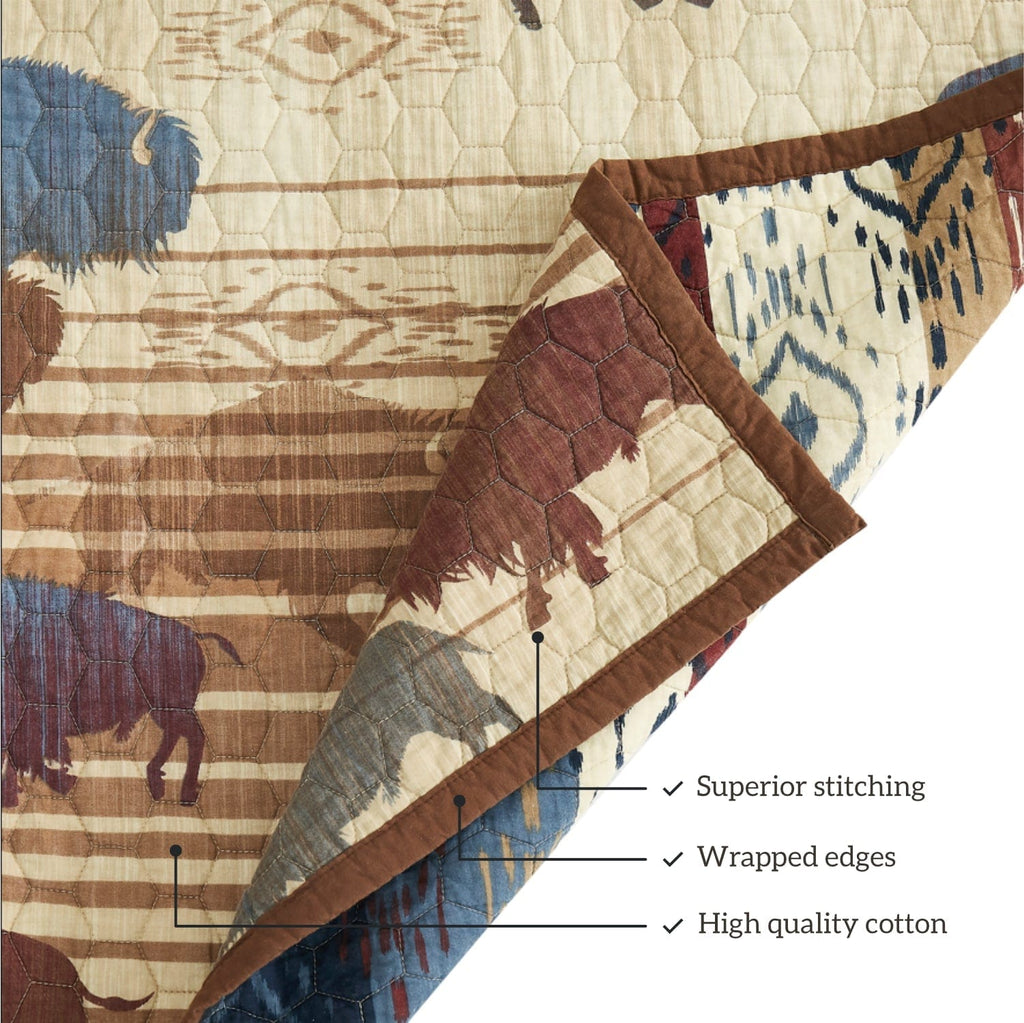 Home on the Range Reversible Quilt Set Quilt