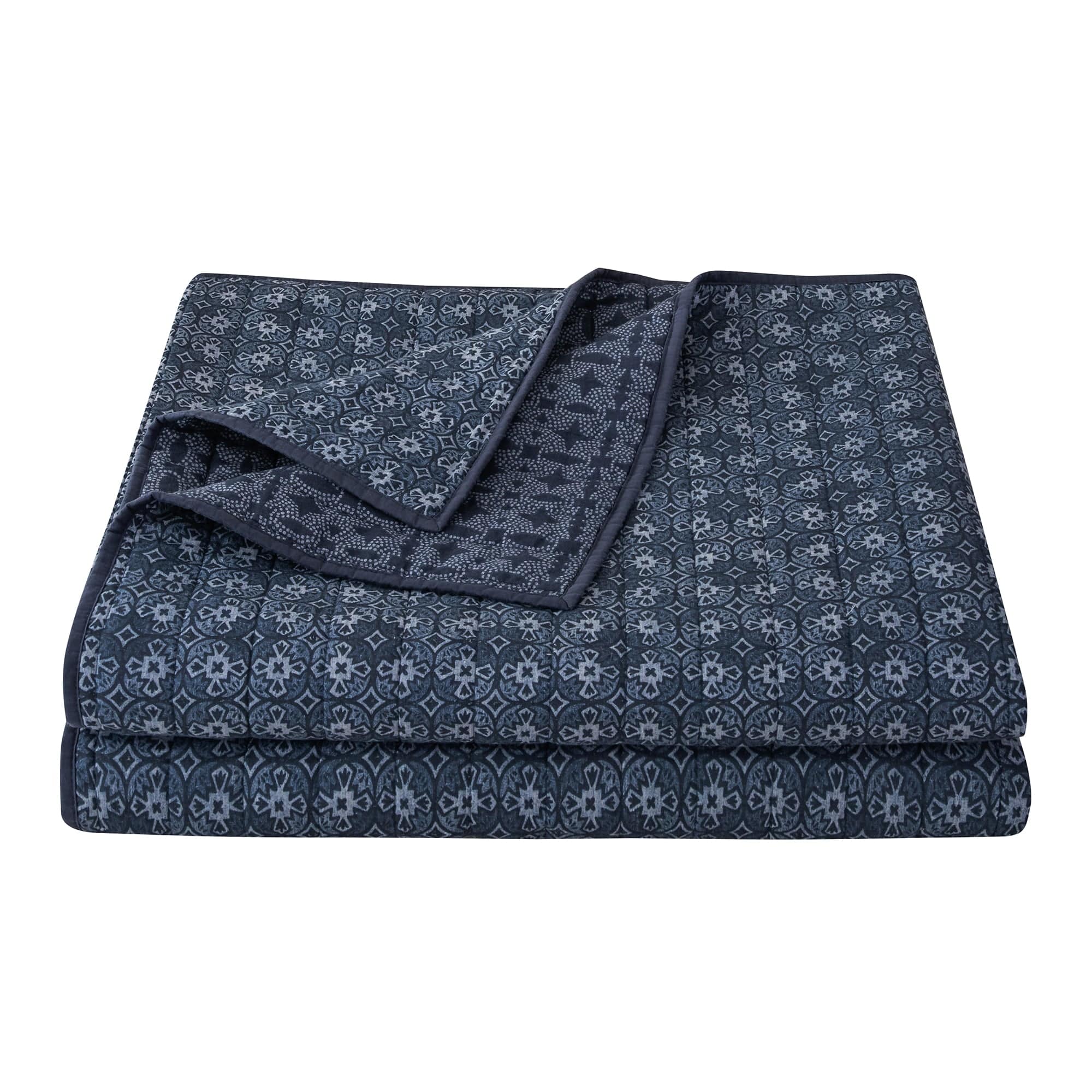 Indigo Reversible Quilt Set Quilt