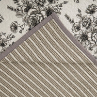 Lyla Floral Print Reversible Quilt Set Quilt