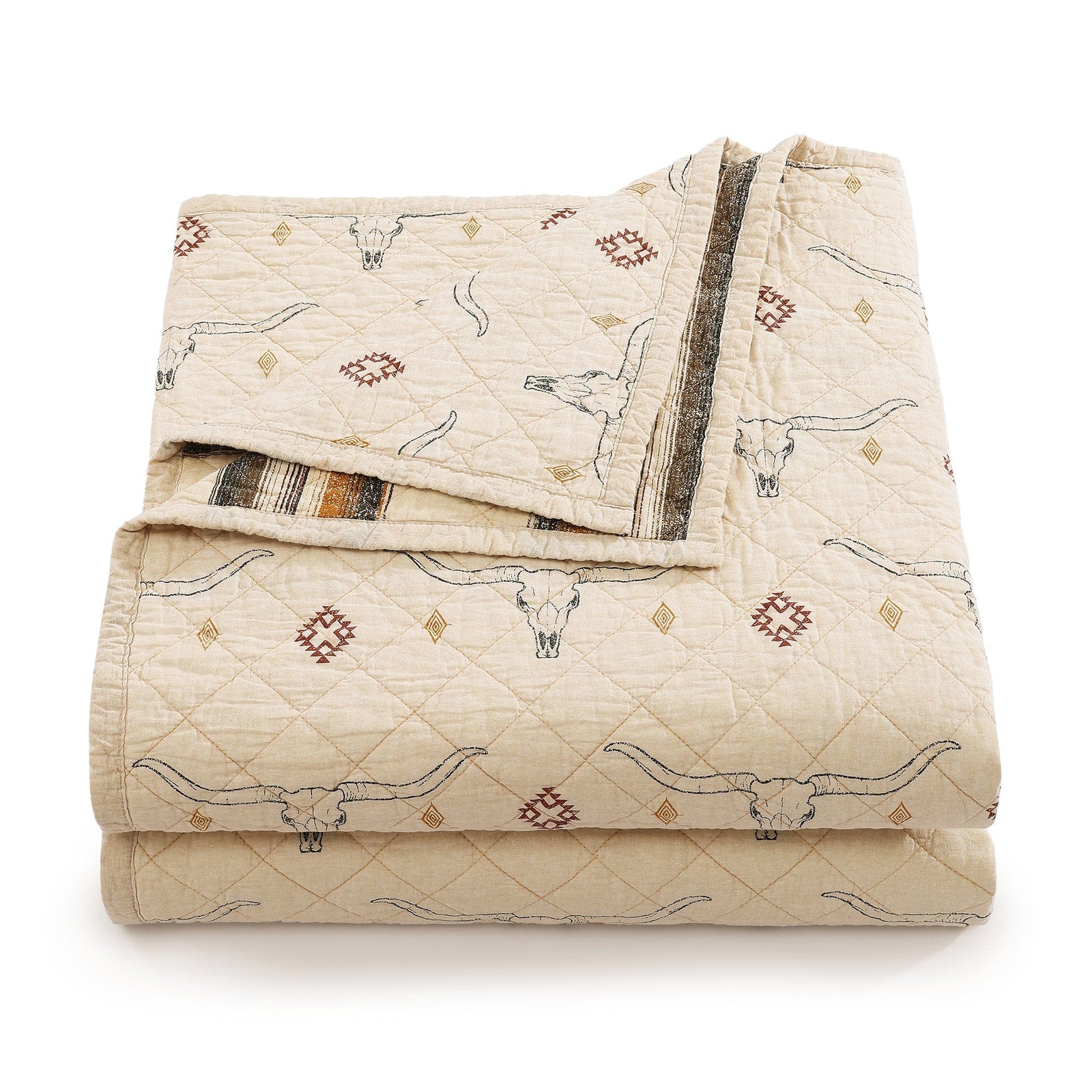 Maverick Longhorns Reversible Quilt Set Quilt