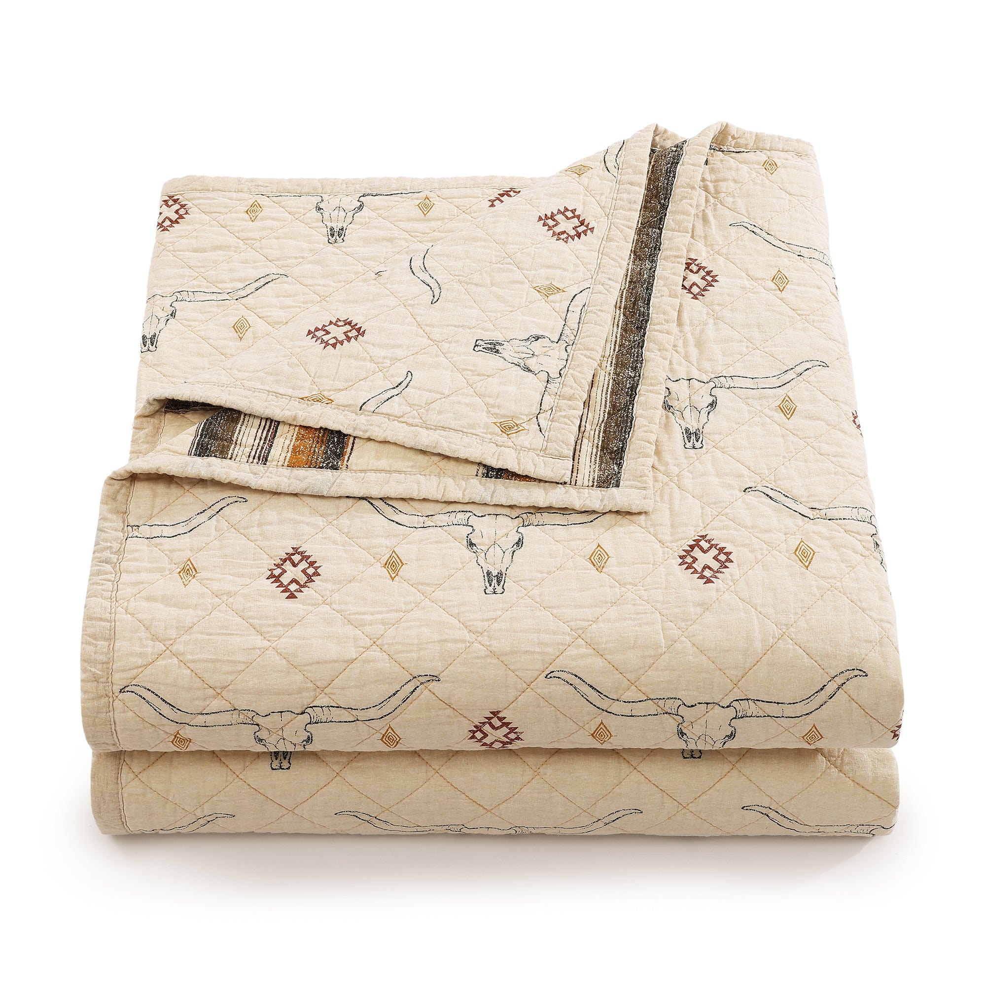 Maverick Longhorns Reversible Quilt Set Quilt