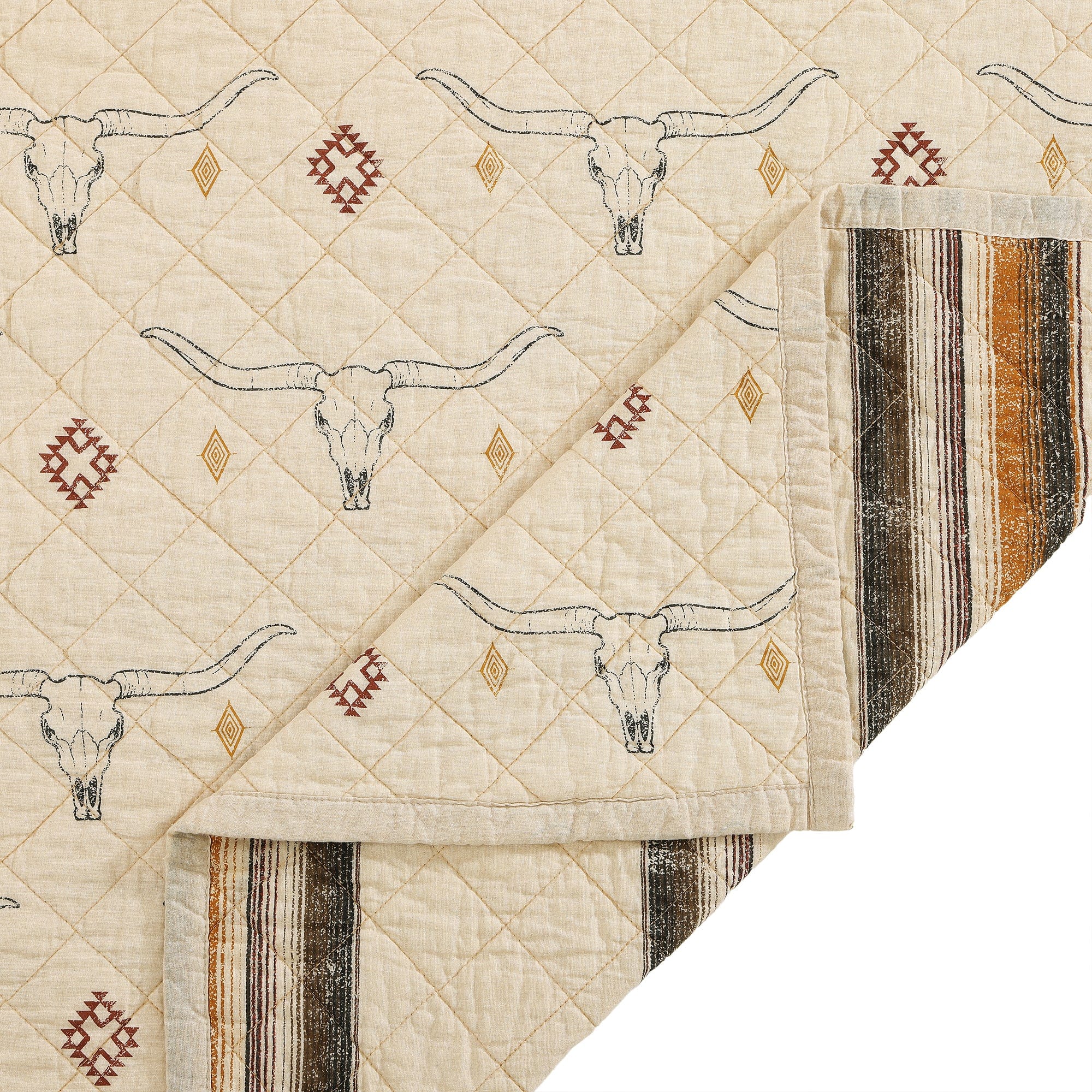 Maverick Longhorns Reversible Quilt Set Quilt