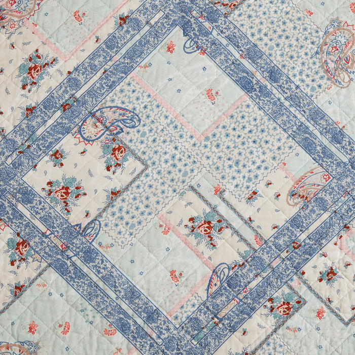 Mirabelle Patchwork Prairie Quilt Set Quilt